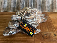 NEW Balinese Hand Crafted Set 3 Turtles - Bali Wood Turtle Wall Art - Bali Turtl