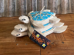 NEW Balinese Hand Crafted Set 3 Turtles - Bali Wood Turtle Wall Art - Bali Turtl