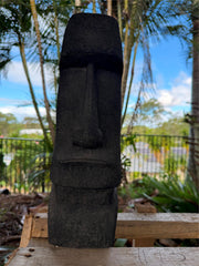 Balinese Cast Concrete Easter Island Statue - 40cm Easter Island Sculpture