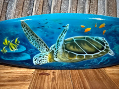NEW Bali Handmade Air Brushed Surfboard Wall Decor 50cm - Bali Surfboard Sign