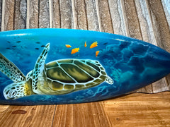 NEW Bali Handmade Air Brushed Surfboard Wall Decor 50cm - Bali Surfboard Sign