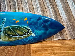 NEW Bali Handmade Air Brushed Surfboard Wall Decor 50cm - Bali Surfboard Sign