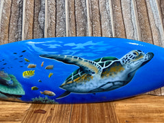 NEW Bali Handmade Air Brushed Surfboard Wall Decor 50cm - Bali Surfboard Sign
