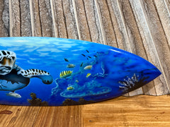 NEW Bali Handmade Air Brushed Surfboard Wall Decor 50cm - Bali Surfboard Sign