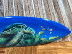 NEW Bali Handmade Air Brushed Surfboard Wall Decor 50cm - Bali Surfboard Sign