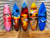 NEW Bali Handmade Air Brushed Surfboard Wall Decor 50cm - Bali Surfboard Sign