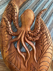 Hand Crafted Polynesian Fishing Hook Wall Art - NZ Maori Suar Wood Fishing Hook