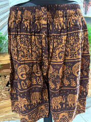 Ladies Bali Beach / Shirred Waist Bali Shorts SO COMFY XXL - Ladies Bali Shorts