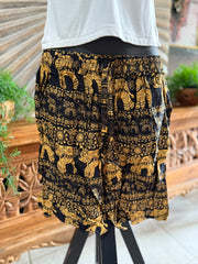 Ladies Bali Beach / Shirred Waist Bali Shorts SO COMFY XXL - Ladies Bali Shorts