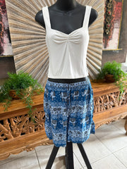 Ladies Bali Beach / Shirred Waist Bali Shorts SO COMFY XXL - Ladies Bali Shorts