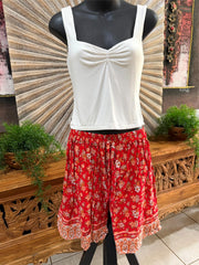 Ladies Bali Beach / Shirred Waist Bali Shorts SO COMFY XXL - Ladies Bali Shorts