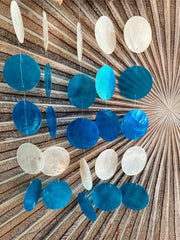 Driftwood Fish/Capiz Shell Windchime / Mobile - Bali Fish Windchime S