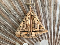 Driftwood Boat/Capiz Shell Windchime / Mobile - Bali Boat Windchime S