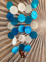 Driftwood Turtle/Capiz Shell Windchime / Mobile - Bali Turtle Windchime S