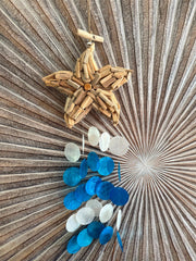 Driftwood Starfish/Capiz Shell Windchime / Mobile - Bali Starfish Windchime S