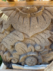 Balinese Master Carved Paras Pot - Unique High Quality Bali FEATURE POT 50x50cm