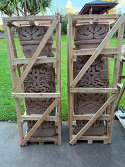 Balinese Hand Carved Primitive Statue - Concrete / Paras - Unique Bali Statue