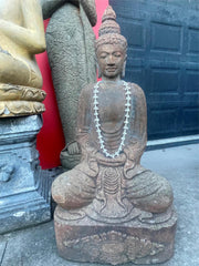 REDUCED!! Hand Carved Greenstone Balinese Buddha Statue HAS SLIGHT DAMAGE...