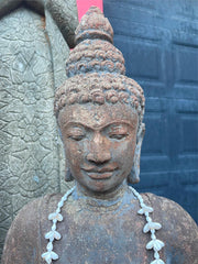 REDUCED!! Hand Carved Greenstone Balinese Buddha Statue HAS SLIGHT DAMAGE...