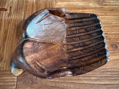 Balinese Hand Carved Wood Praying Hands Bowl - Praying Hands Trinket Holder