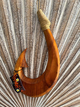 Hand Crafted Polynesian Fishing Hook Wall Art - NZ Maori Suar Wood Fishing Hook