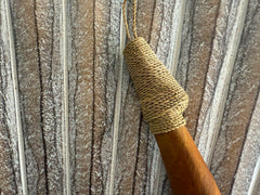 Hand Crafted Polynesian Fishing Hook Wall Art - NZ Maori Suar Wood Fishing Hook