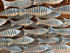 NEW Balinese Hand Carved & Crafted School of Fish Wall Art - Bali Fish Wall Art
