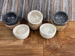 NEW Balinese Hand Crafted Marble Small Bowl / Marble Bowl / Small Marble Bowl