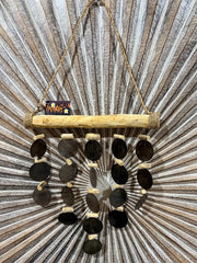 NEW Balinese Capiz Shell Windchime / Mobile - 5 Strand Bar Bali Chimes