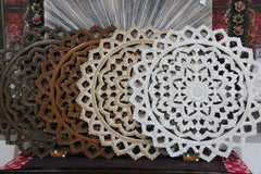 NEW BALINESE CARVED MDF/WOOD MANDALA / TROPICAL WALL PANELS - BALI WALL ART