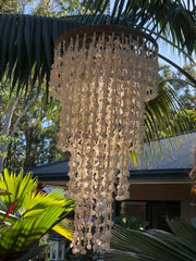 NEW Balinese Shell Hanging Decor or Shell Pendant Light Shade