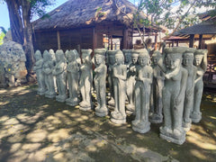 NEW Hand Carved Greenstone Balinese Dewi Sri Statue 1.5m Tall - Bali Statue
