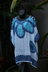 Balinese Kaftan Top - Beachwear / Casualwear - NEW 9 COLOURS AVAIL - One Size