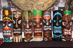 NEW Hand Crafted Tiki Bar / Polynesian Tiki Mask / Totem MANY VARIETIES 50cm