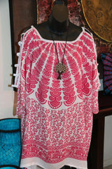 Balinese Kaftan Top - Beachwear / Casualwear - MANY COLOURS AVAIL - One Size