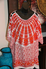 Balinese Kaftan Top - Beachwear / Casualwear - MANY COLOURS AVAIL - One Size