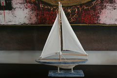 NEW Balinese Handmade Yacht on Stand - Balinese Nautical Range