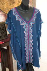 Balinese Kaftan Top - Beachwear / Casualwear - MANY COLOURS AVAIL - One Size
