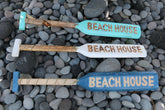 NEW Balinese Hand Crafted BEACH HOUSE Paddle Decor - 3 Colours Available