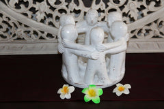 NEW Circle of Friends Candle Holder - Bali Circle 6 Friends MANY COLOURS AVAIL.