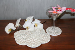 NEW Hand Crafted Balinese Mosaic Coasters - Bali Mosaic Coasters - MANY COLOURS