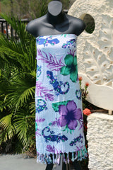 Bali Beach Sarong - Summer Beach Sarong - Bikini Cover Up - NEW 2 COLOURS AVAIL.