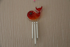 Brand New Bali Handmade Windchime - Leadlight Suncatcher Whale Windchime