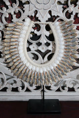 NEW Hand Crafted Balinese Shell Tribal Neck Piece - Primitive Shell Art - BOHO A