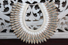 NEW Hand Crafted Balinese Shell Tribal Neck Piece - Primitive Shell Art - BOHO A