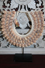 NEW Hand Crafted Balinese Shell Tribal Neck Piece - Primitive Shell Art - BOHO A