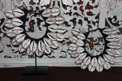 NEW Hand Crafted Balinese Shell Tribal Neck Piece - Primitive Shell Art - BOHO A