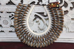 NEW Hand Crafted Balinese Shell Tribal Neck Piece - Primitive Shell Art - BOHO A