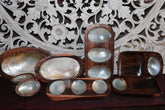 NEW Balinese Hand Crafted Sono Wood / Shell Bowls - Choose from many styles