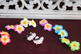 NEW Frangipani Crocodile Clips - MANY COLOURS - Frangipani Hair Clips - Pack 2